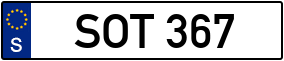 Trailer License Plate